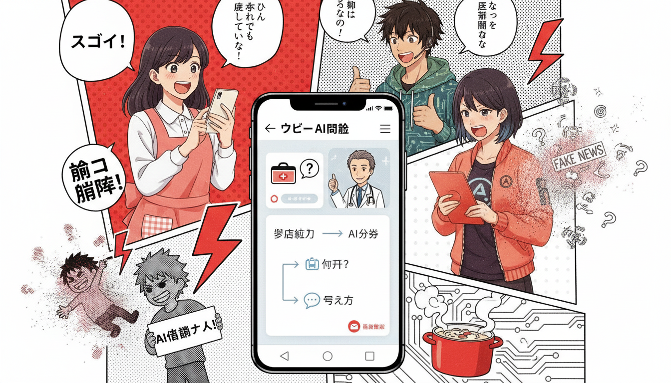 【朗報】AI先生「お前の症状は〇〇科やで。医者にはこう伝えろ」←これガチでヤバない？