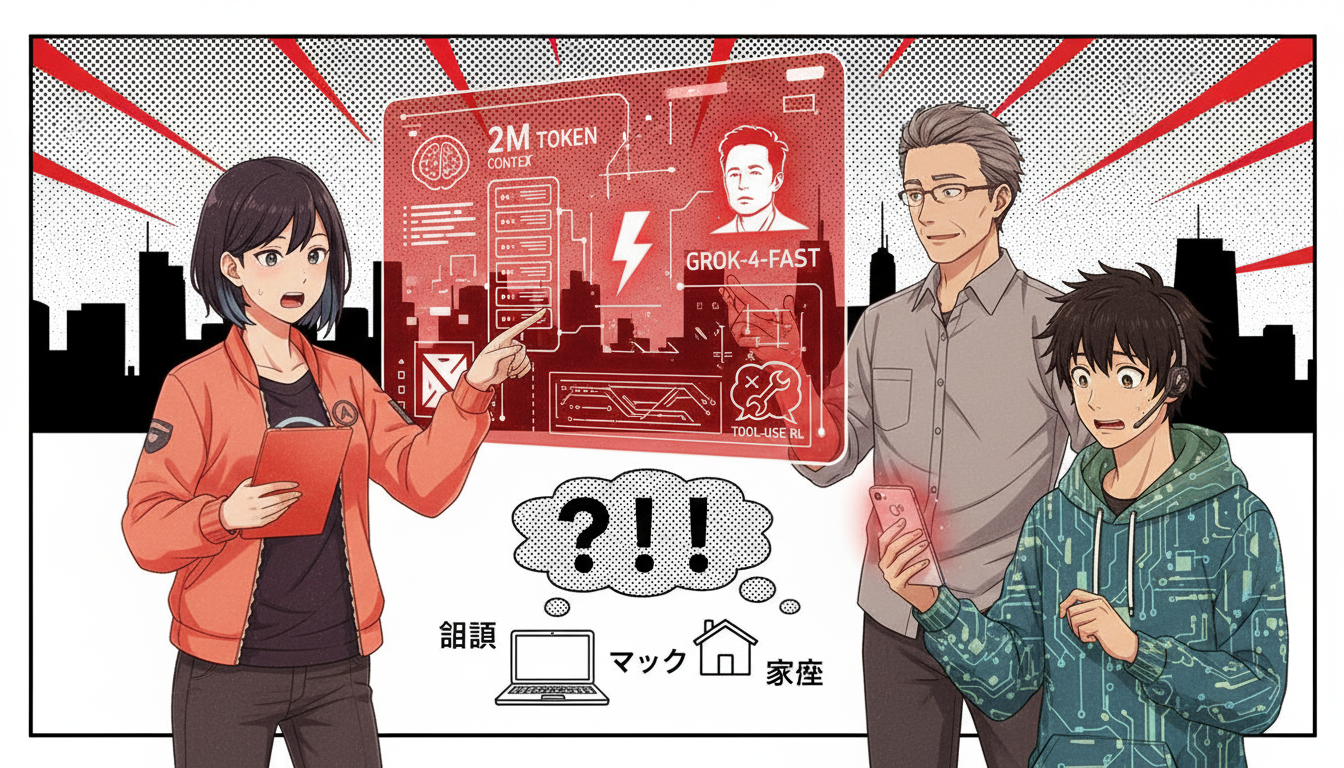 【悲報】xAIの新AI『Grok-4-Fast』、ガチで人間を終わらせに来てて草ｗｗｗｗｗ