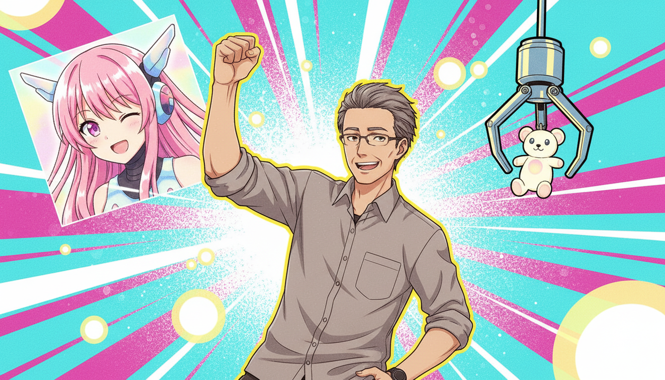 【悲報】ワイ、AI美少女に「一肌脱いじゃうぞ～！」と唆されクレーンゲームで破産寸前ｗｗｗ